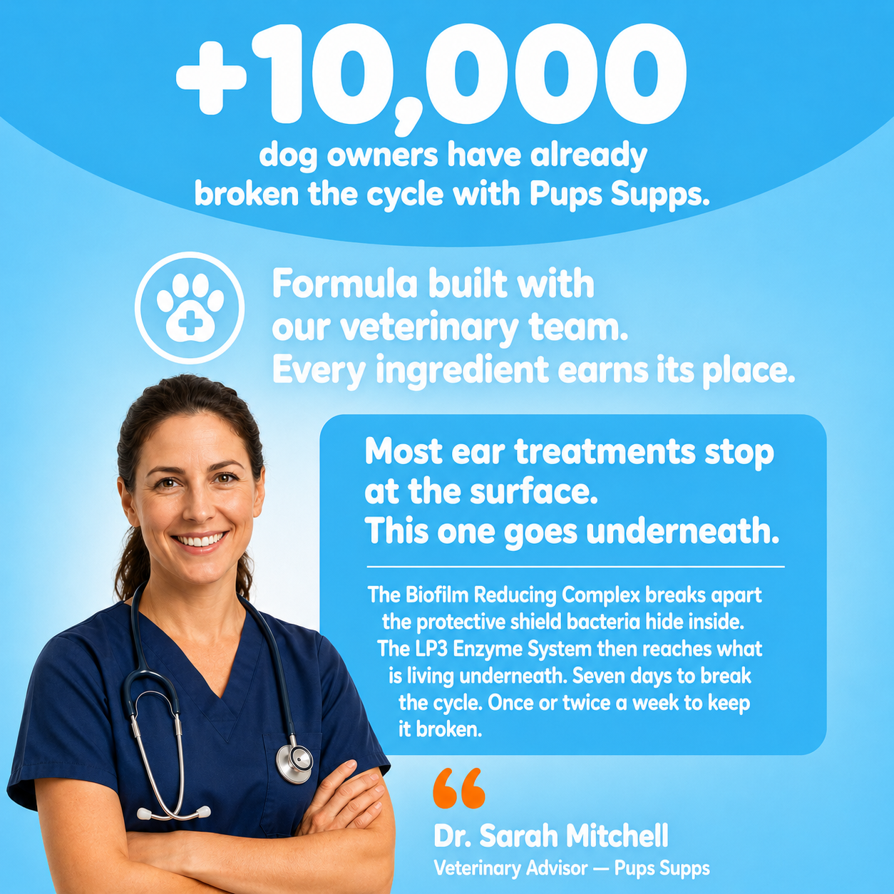 Break the Ear Infection Cycle with Pups Supps™ Advanced Ear Relief